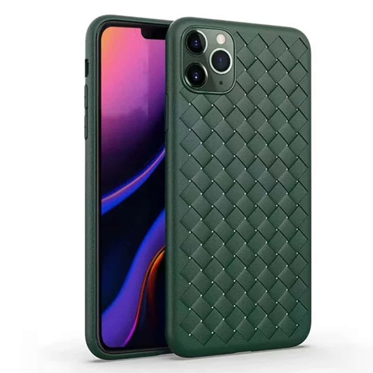 

Weave Pattern iPhone Case, Green