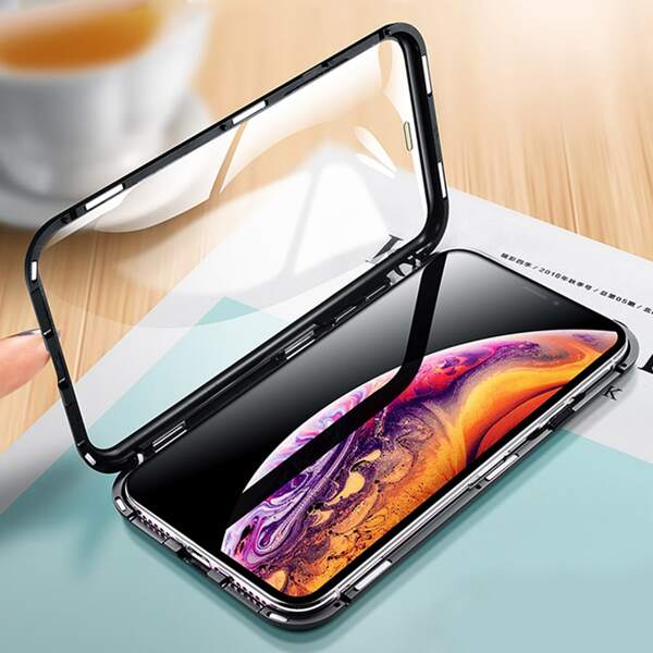 

Magnetic Flip iPhone Case, Black