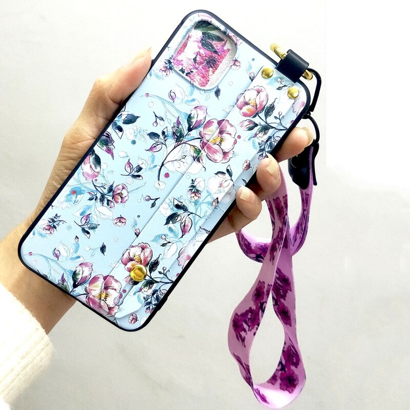 

Floral Pattern iPhone Case With Lanyard, Multicolor