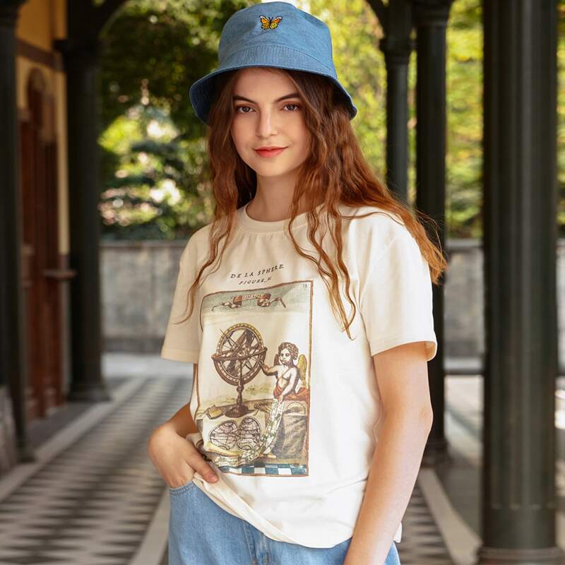 

Angel Graphic Tee, Beige