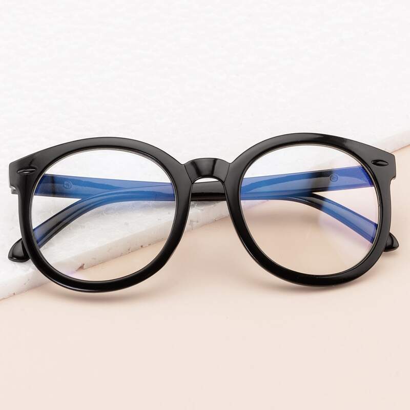 

Acrylic Frame Glasses With Case, Black