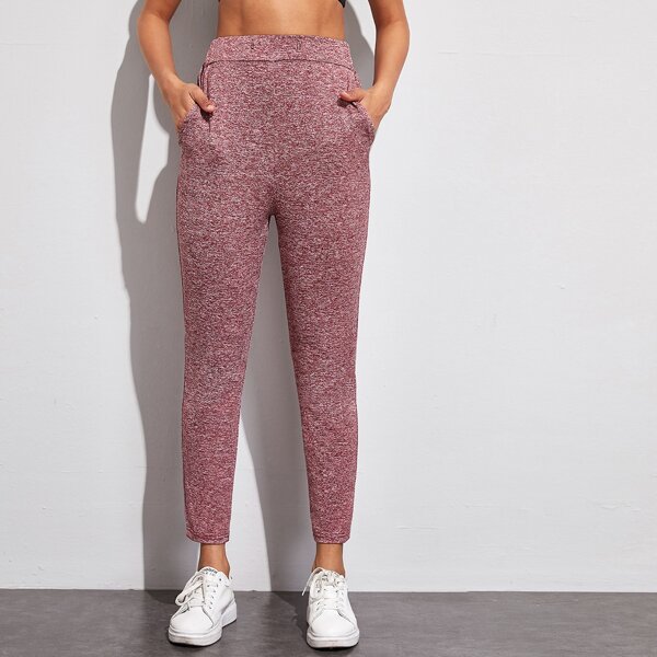 

Облегающие спортивные брюки с карманом, Розовые