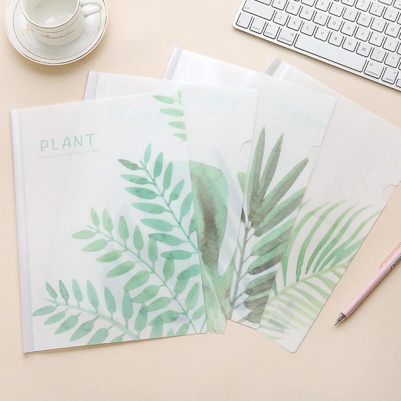 

1pc Random Leaf Print File Folder