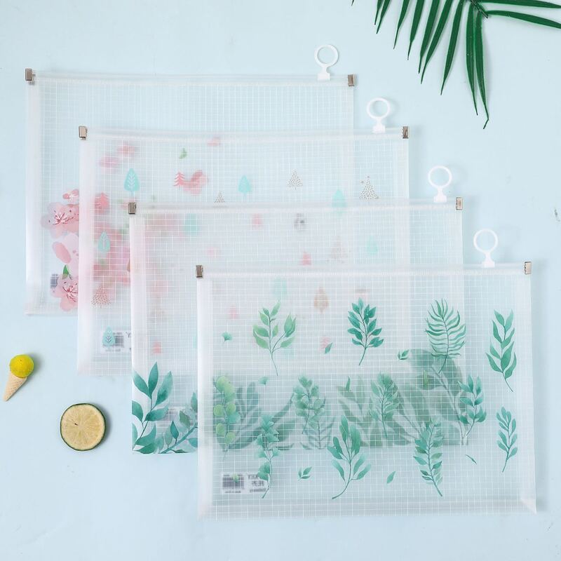 

1pc Random Plant Print File Bag