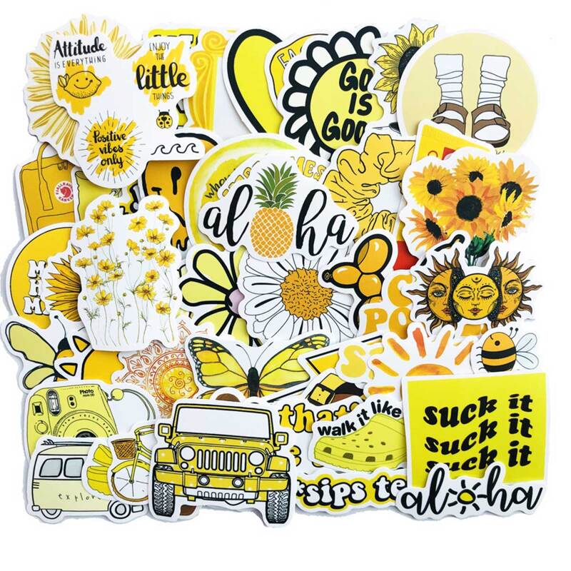 

50pcs Flower Print Sticker