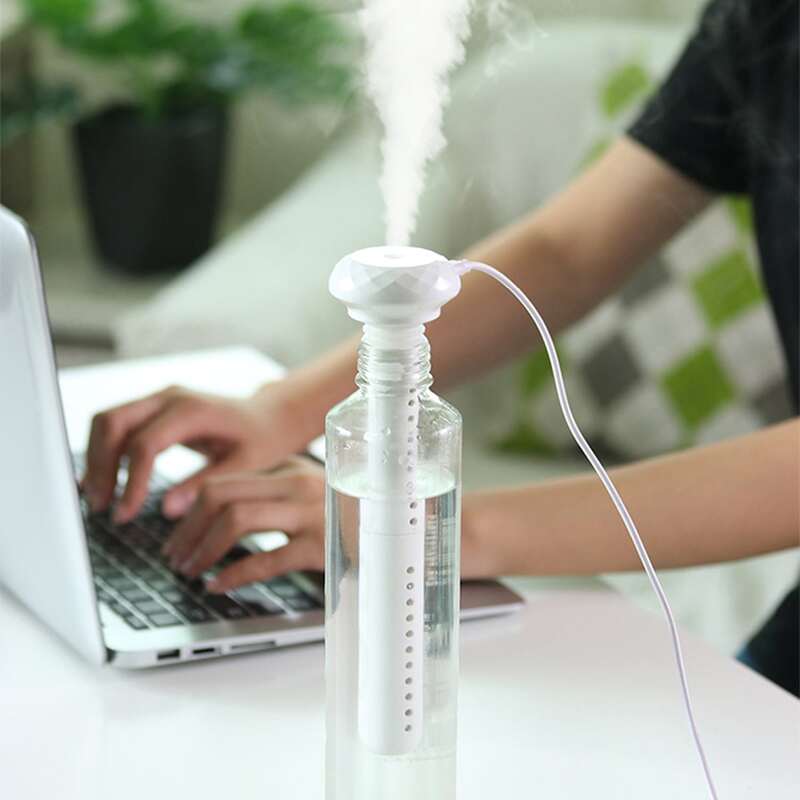 

1pc Mini USB Humidifier Light, White