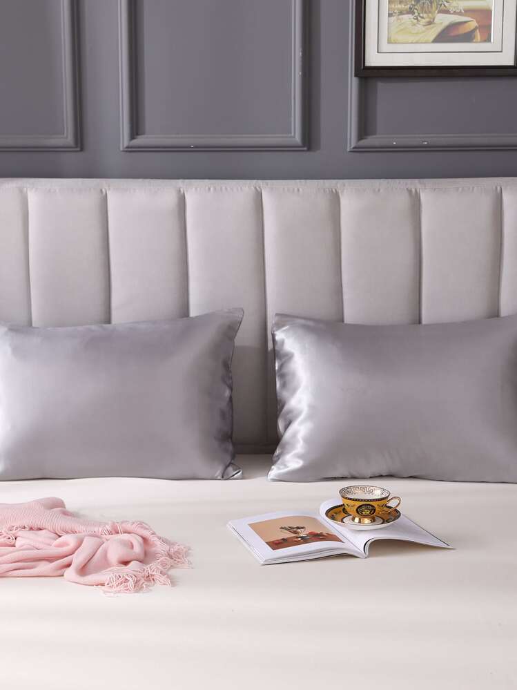 Set Di 2 Federe King Size In Microfibra Spazzolata, Beige, Con Chiusura A Busta, Morbide E Traspiranti, Antipiega E Antisbiadimento