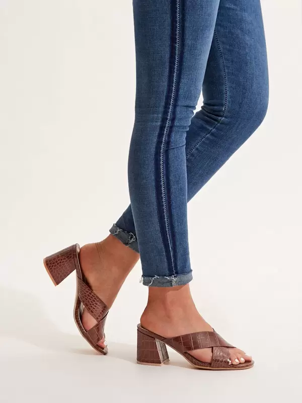 criss cross mules