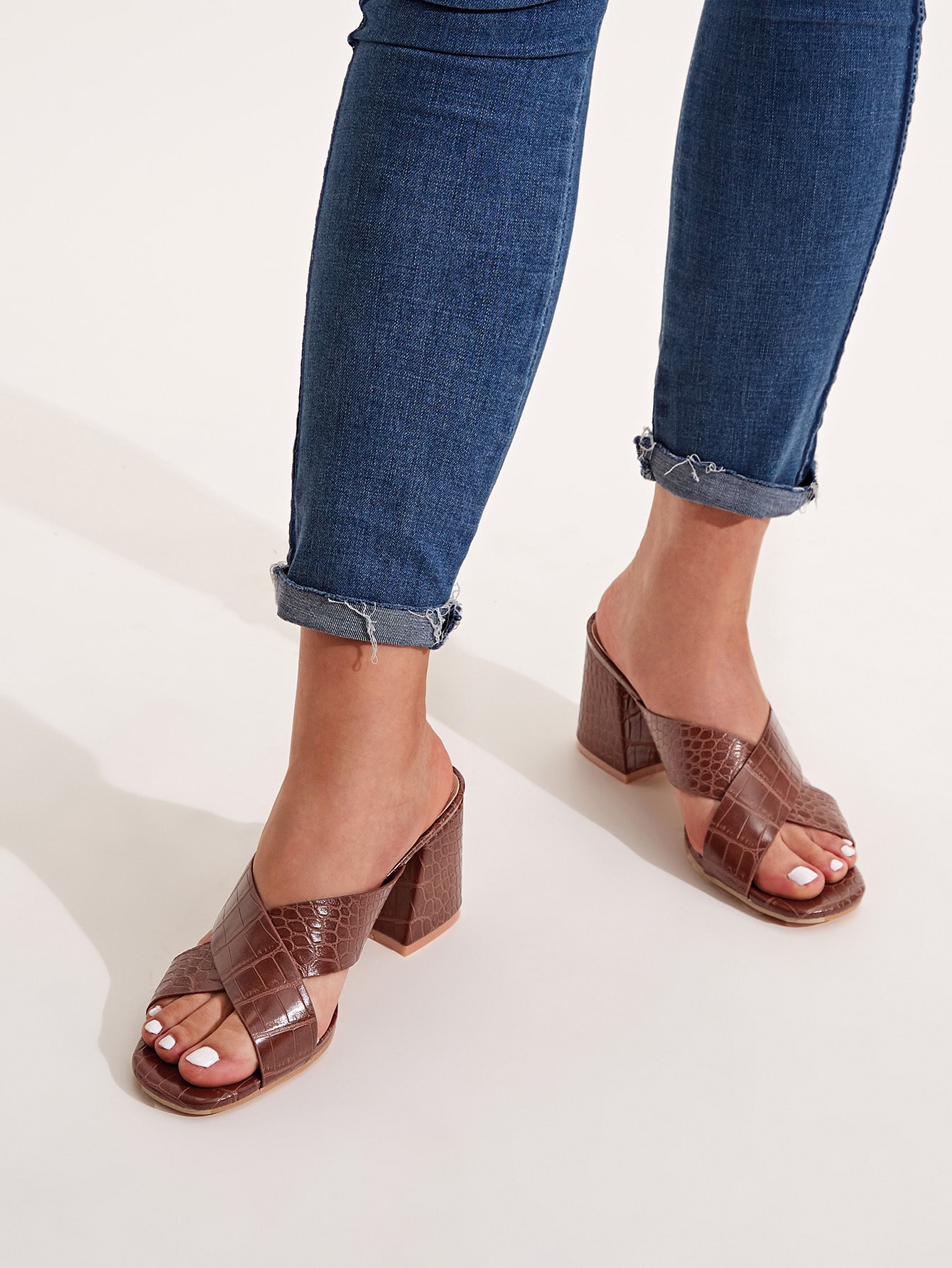 criss cross mules