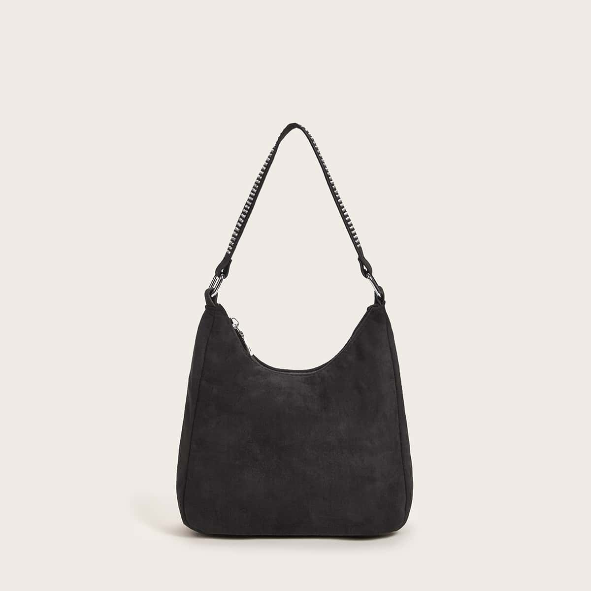 

Studded Decor Tote Bag, Black