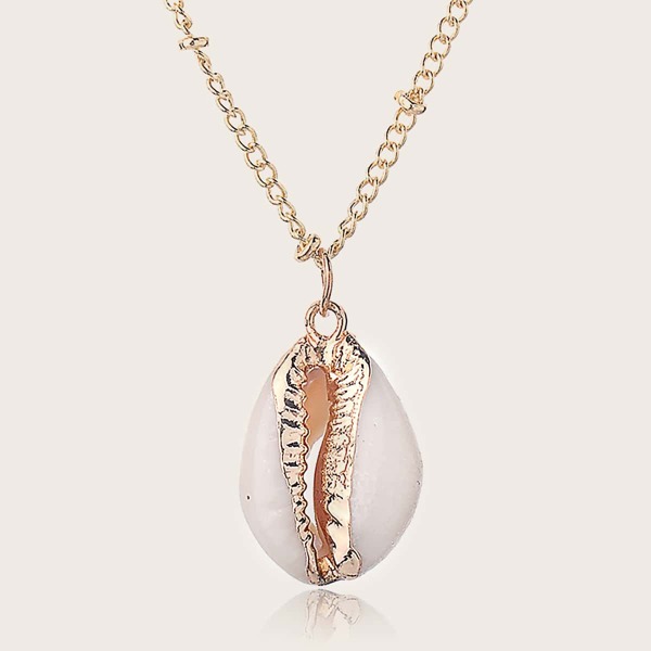 

1pc Shell Charm Necklace, Multicolor