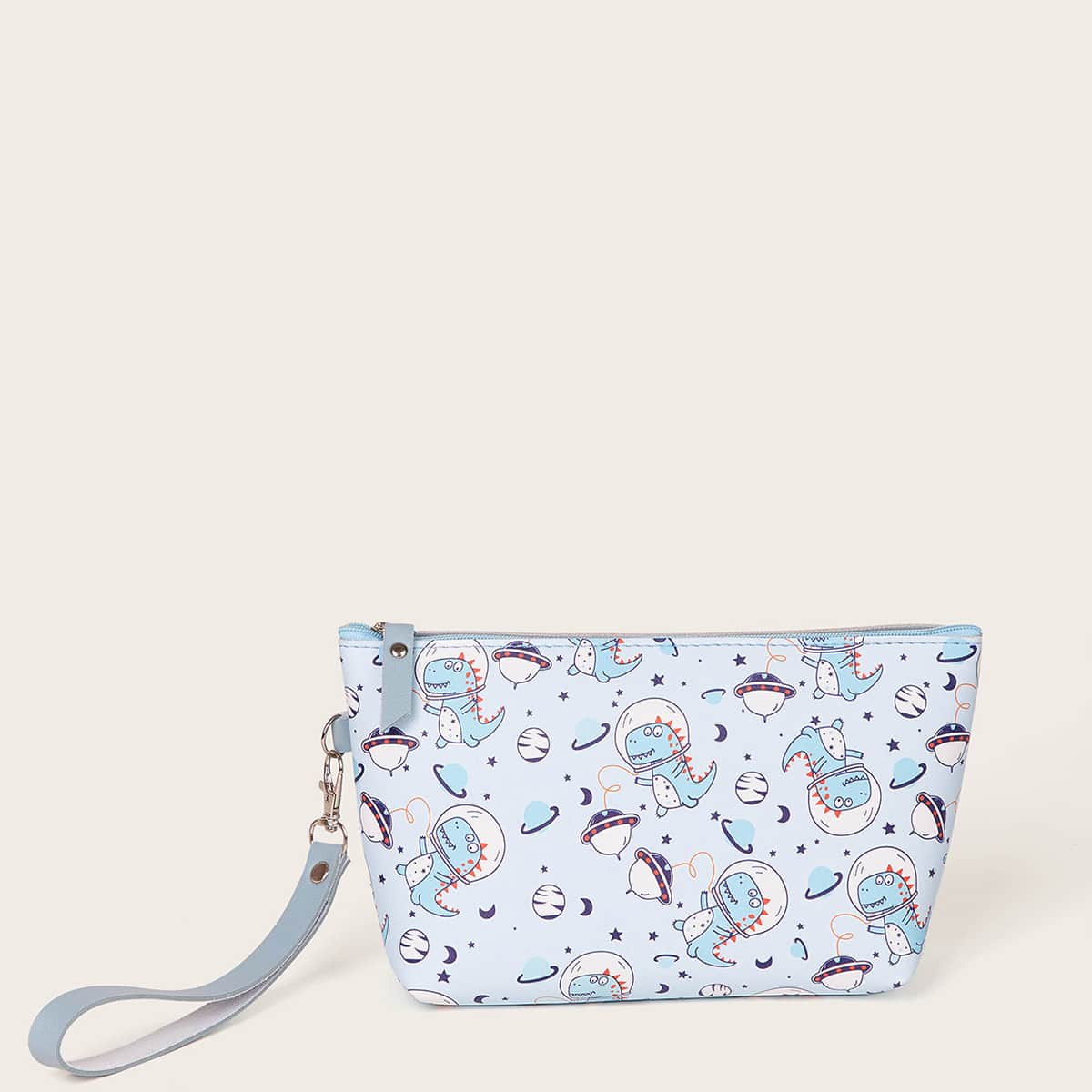 

Cartoon Graphic Zipper Makeup Bag, Blue