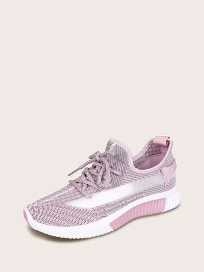 Lace-up Front Wide Fit Sneakers