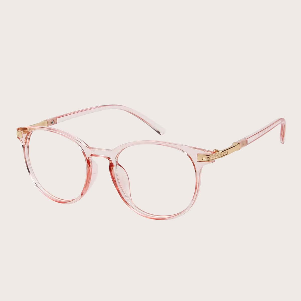 

Transparent Frame Glasses With Case