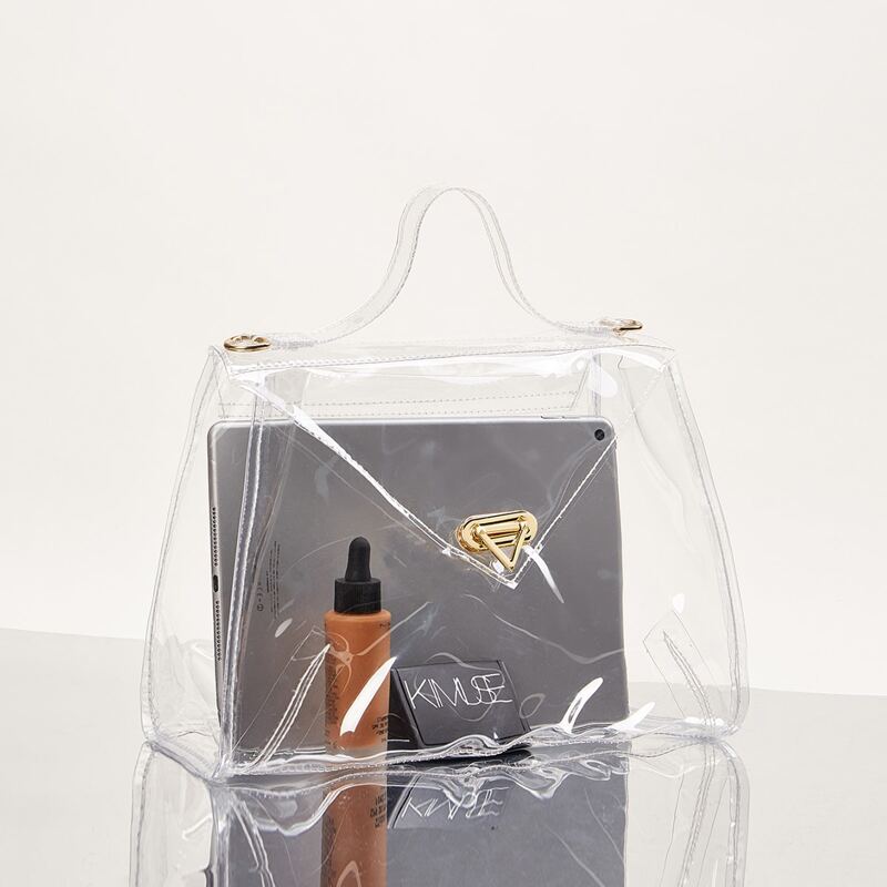 

Clear Flap Satchel Bag