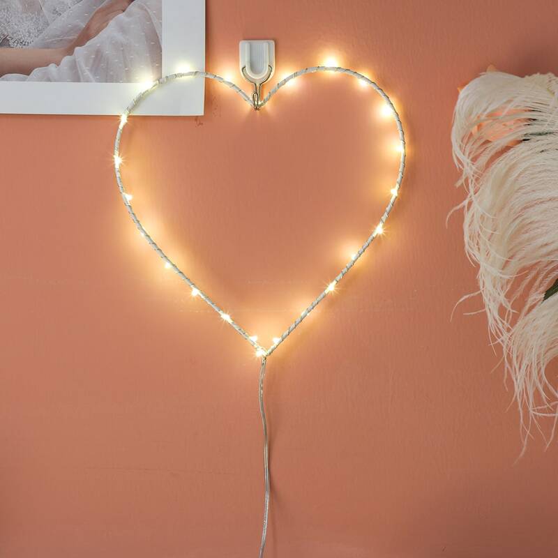 

Heart Shaped Wall Lamp, Yellow