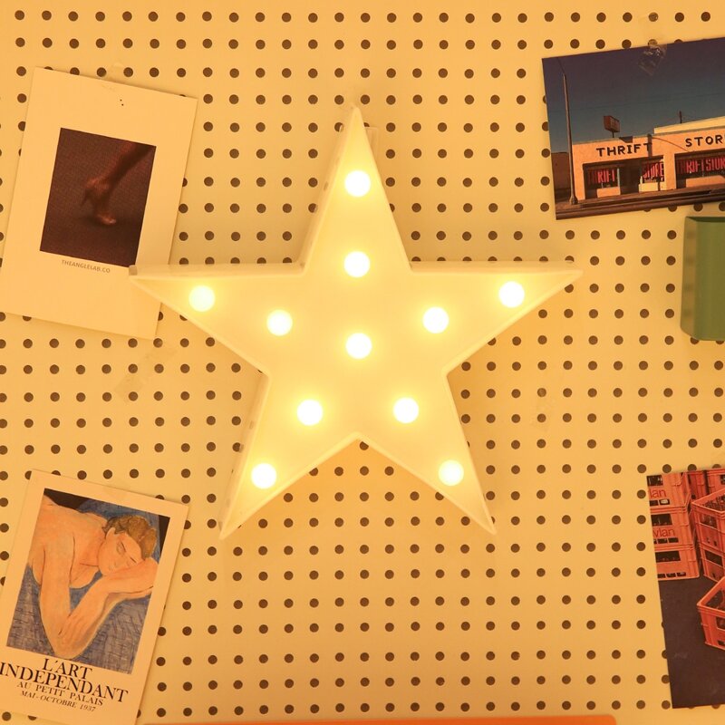 

Star Shaped Wall Lamp, Yellow