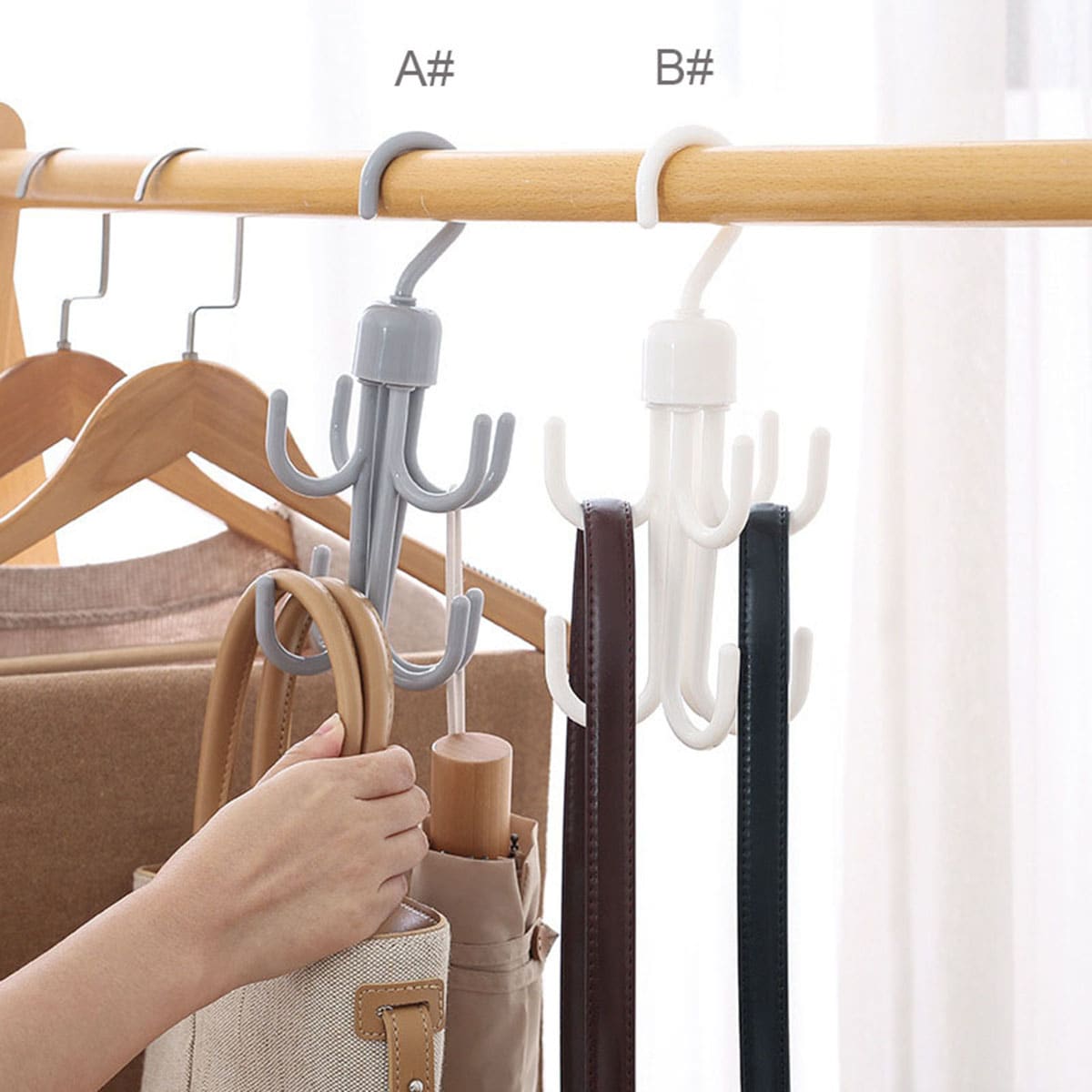 

1pc Multifunction Rotatable Bag Hanger