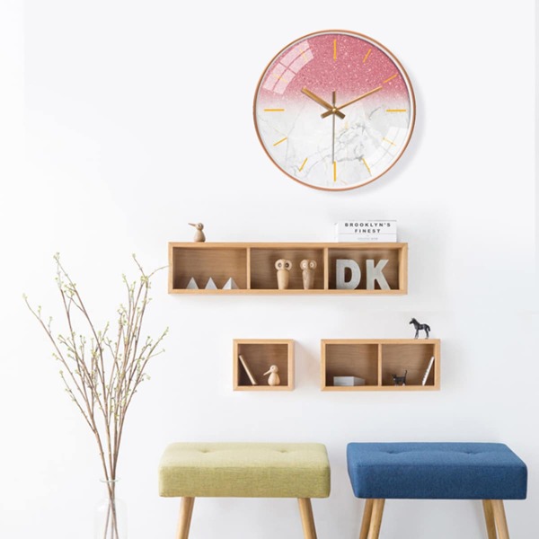 

Glitter Mable Pattern Wall Clock, Multicolor