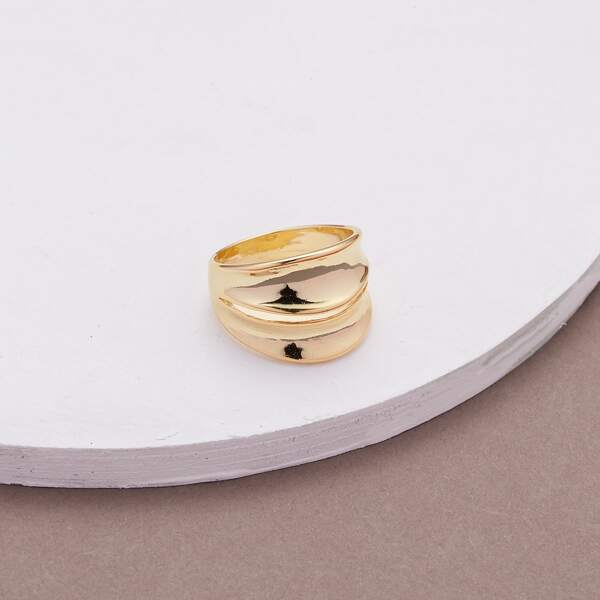

Split Band Thick Ring, Gold