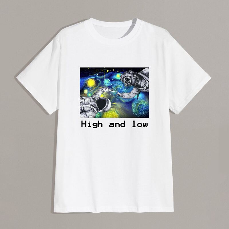

Guys Astronaut Graphic Tee, White