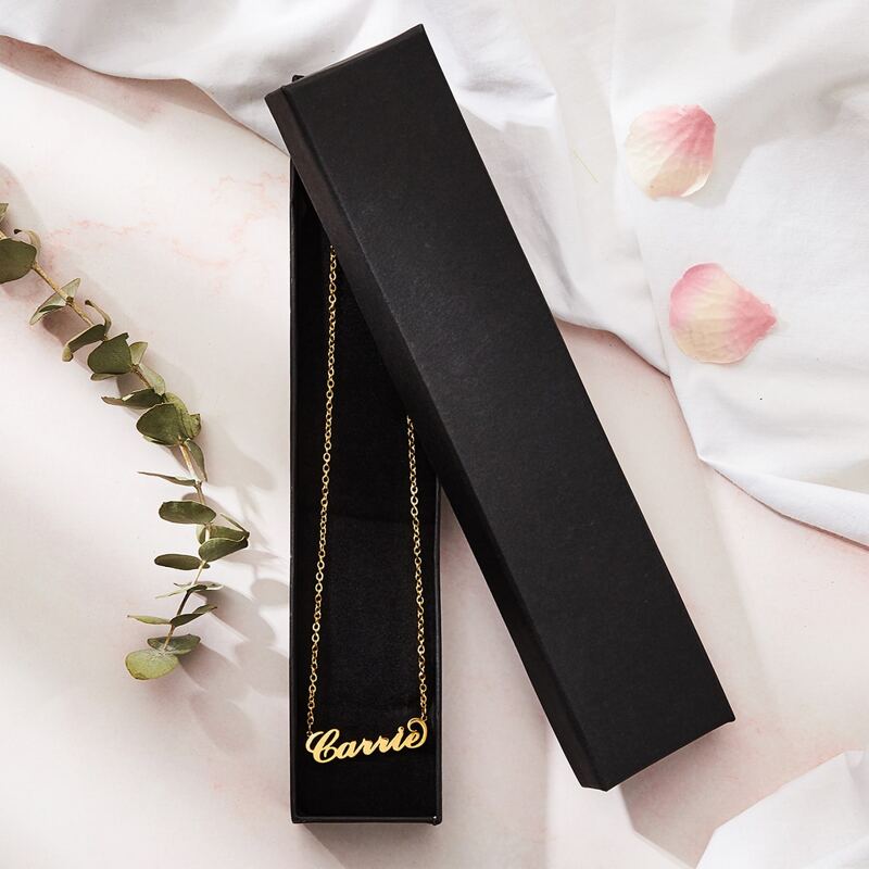 

Carrie Letter Charm Chain Necklace, Gold