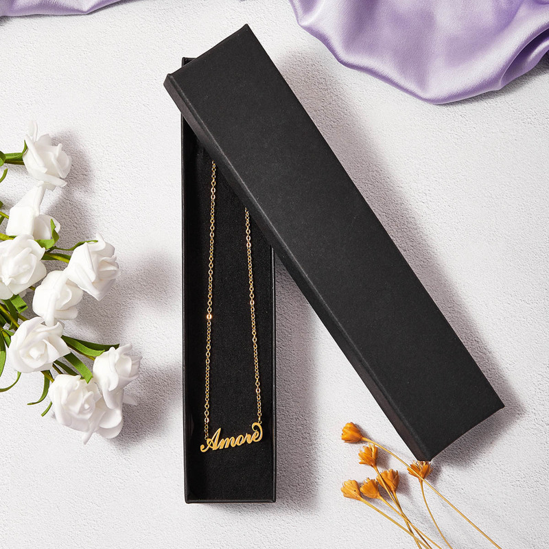 

Amore Letter Charm Chain Necklace, Gold