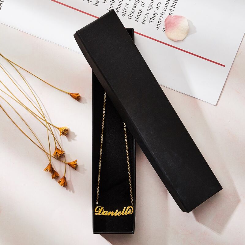 

Danielle Letter Charm Chain Necklace, Gold
