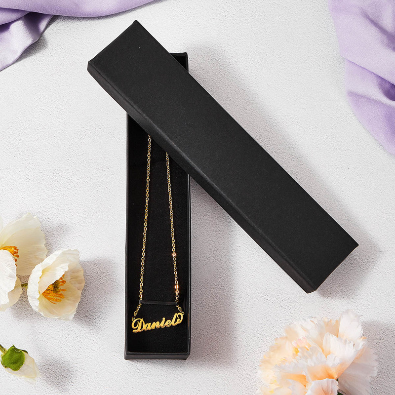 

Daniel Letter Charm Chain Necklace, Gold