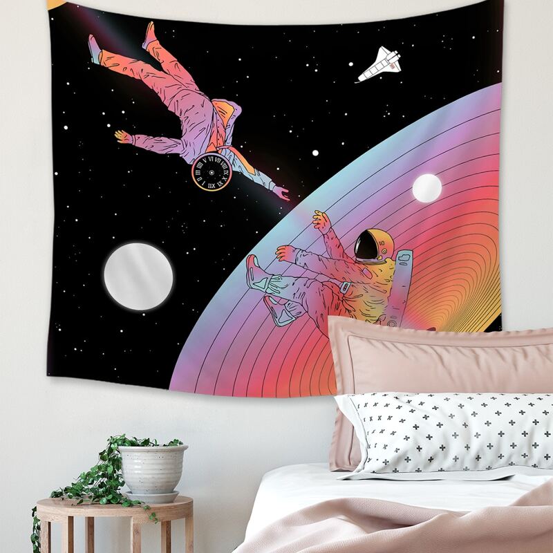 

Astronaut Print Tapestry, Multicolor