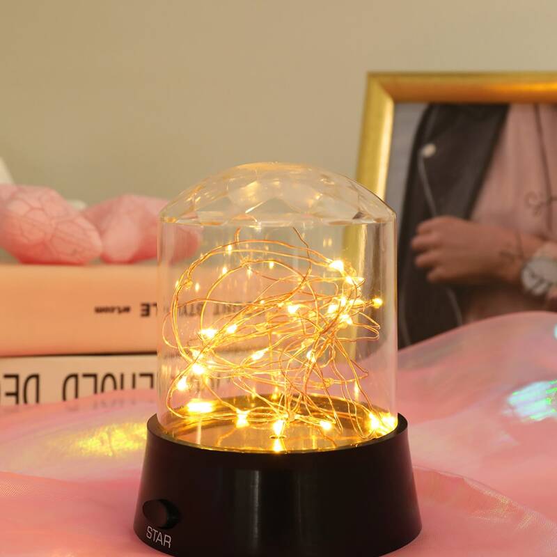 

1pc Copper Light Insert Night Light, Yellow