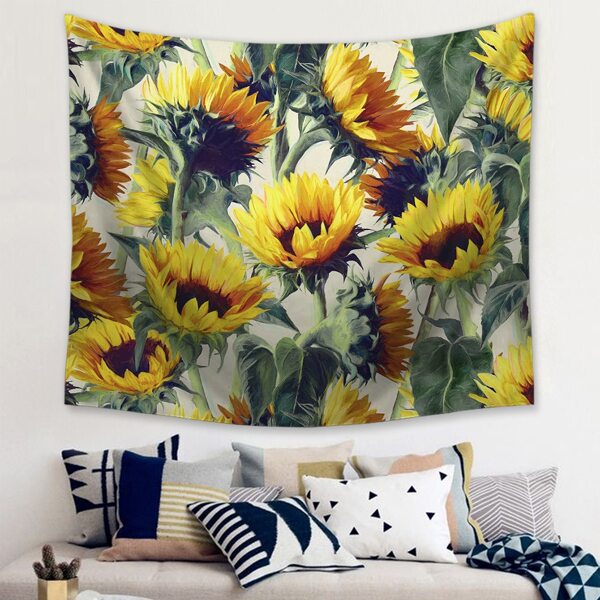 

Sunflower Print Tapestry