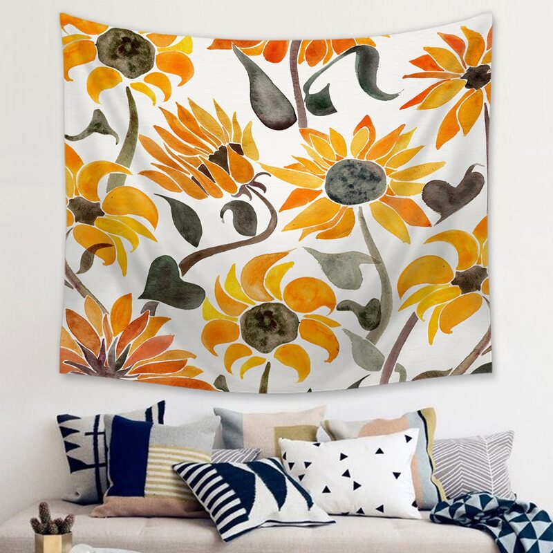 

Sunflower Print Tapestry