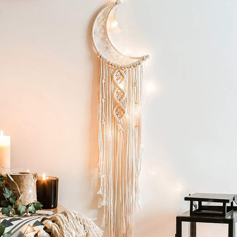 

Moon Tassel Dream Catcher Wall Hanging Decor