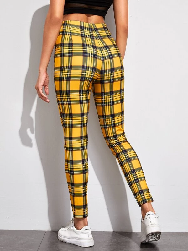 tartan skinny pant
