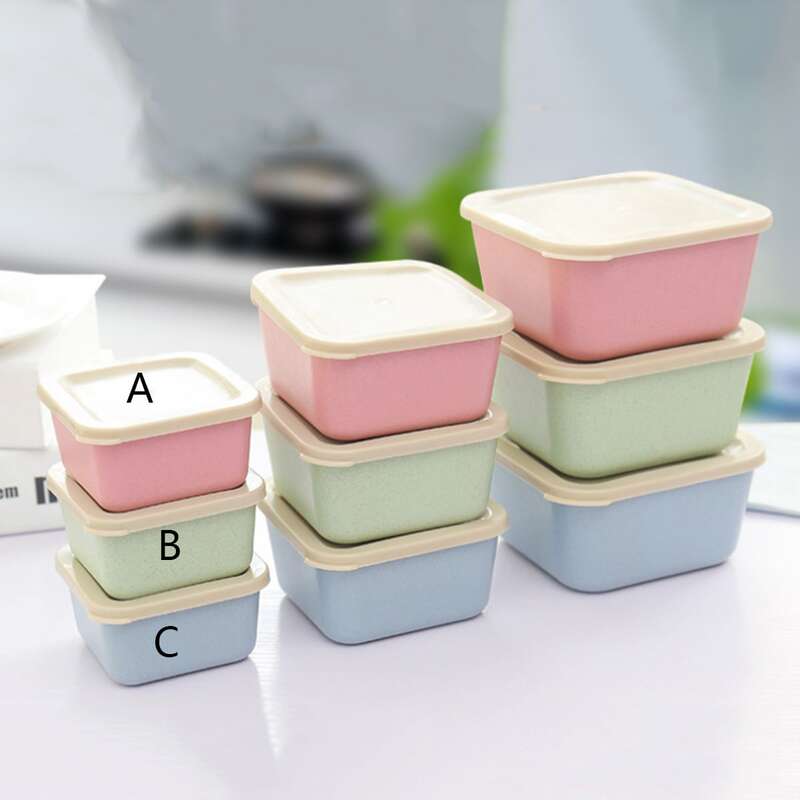 

3pcs Food Storage Box, Multicolor
