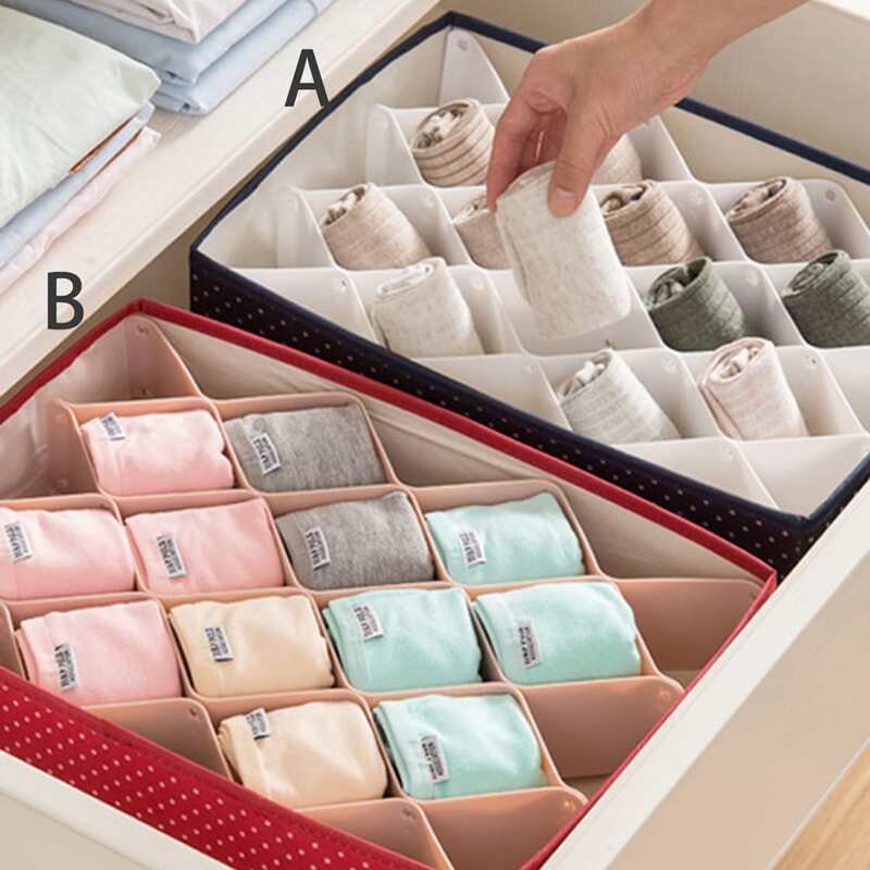 

1pc Multi-compartment Underwear Storage Box