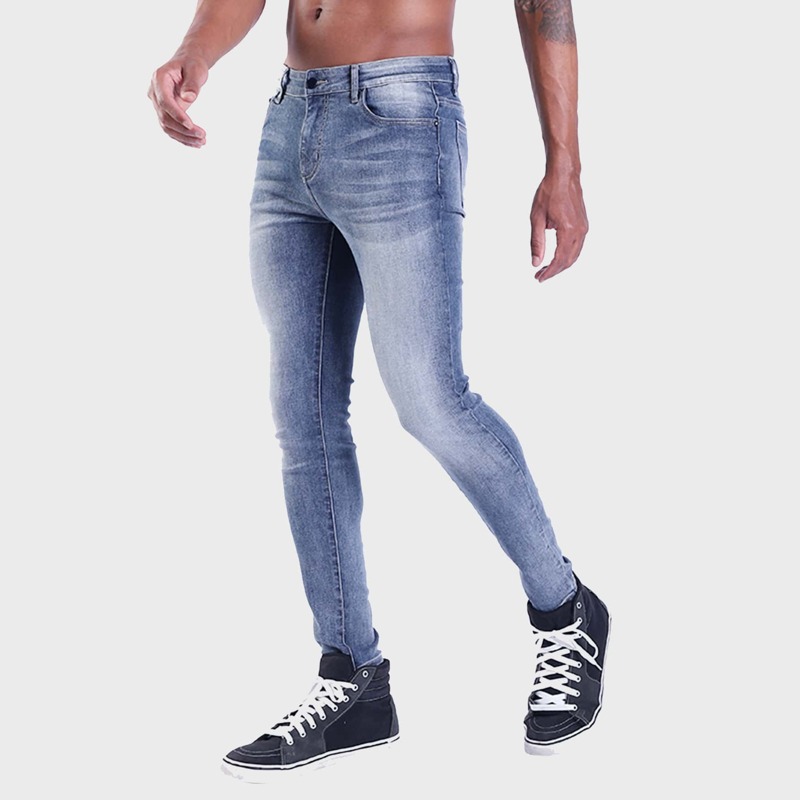 

Guys Solid Slant Pocket Jeans, Blue