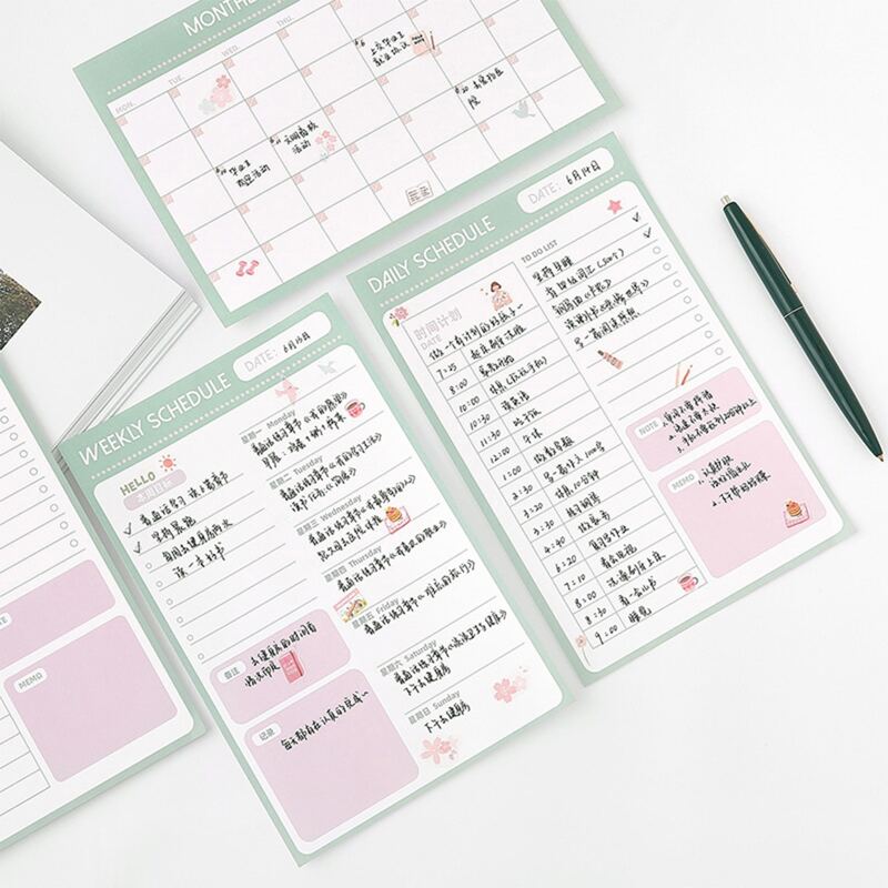 

1pc Weekly Schedule Note Pad