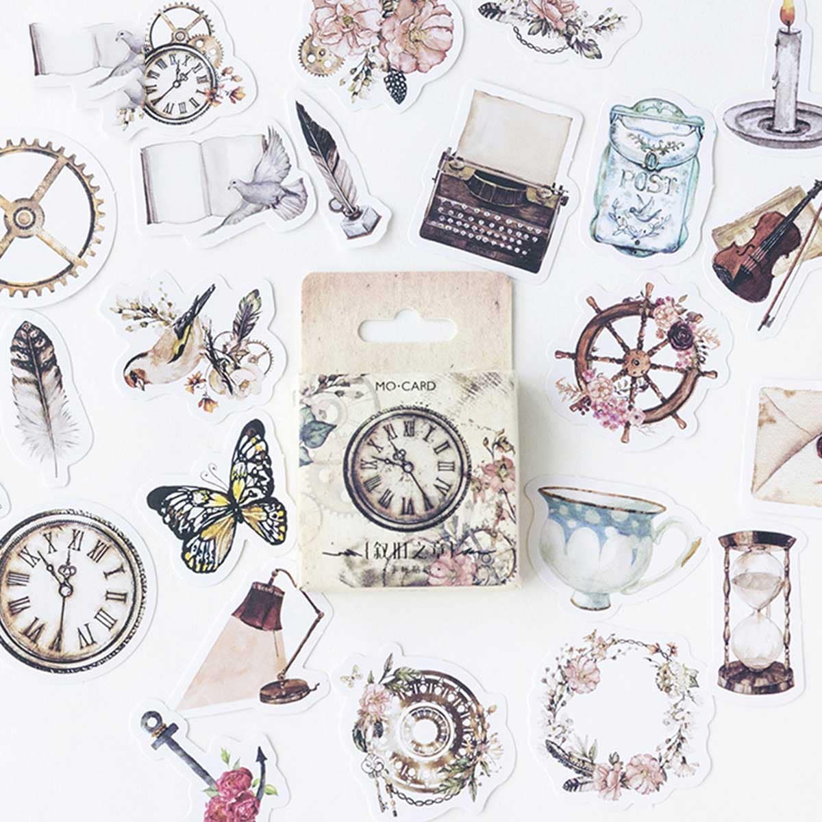 

45pcs Vintage Mixed Pattern Sticker