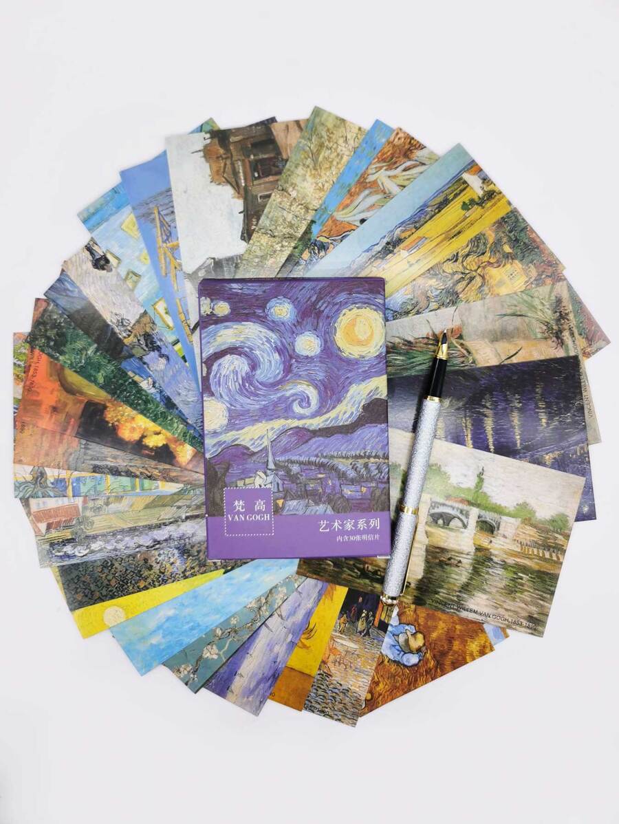 30張油畫明信片 - 彩色 - 查看 1