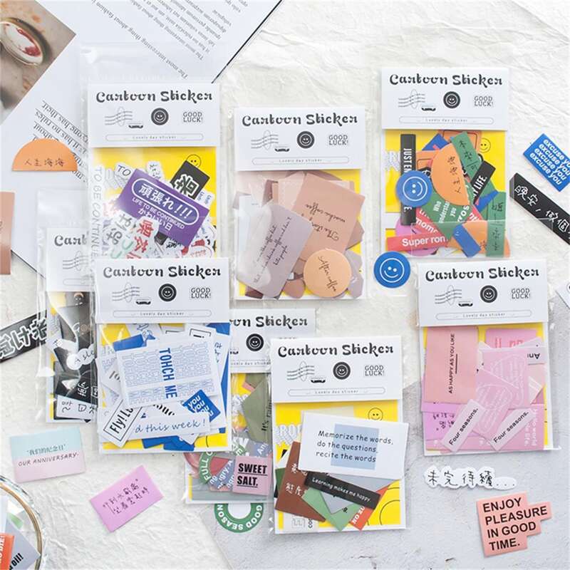 

1pack Slogan Graphic Sticker
