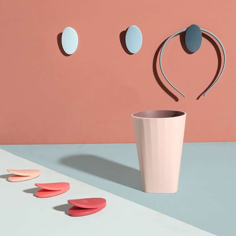 

3pcs Leaf Shaped Clip Wall Hook