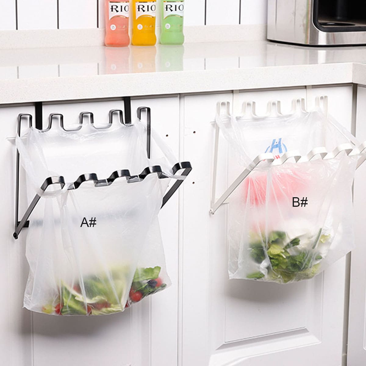 

1pc Cabinet Hanging Garbage Bag Holder