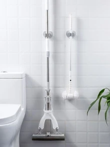 1pc Heart Shaped Mop Holder - Silver - View 1