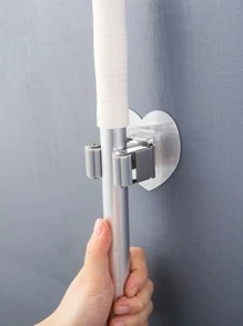 1pc Heart Shaped Mop Holder - Silver - View 2