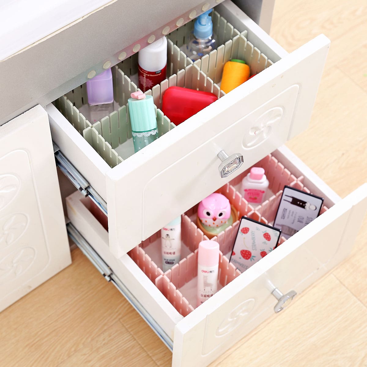 

1pc Random Color Drawer Divider Organizer, Multicolor