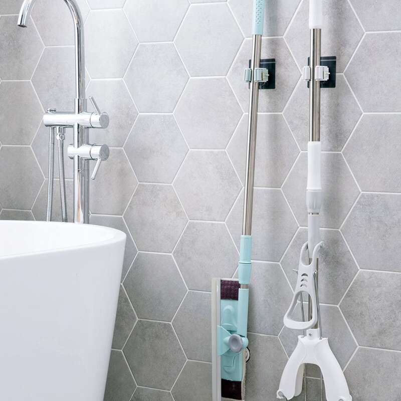 

1pc Wall Mounted Mop Holder