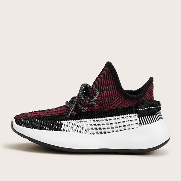 

Color Block Lace-up Front Sneakers, Multicolor