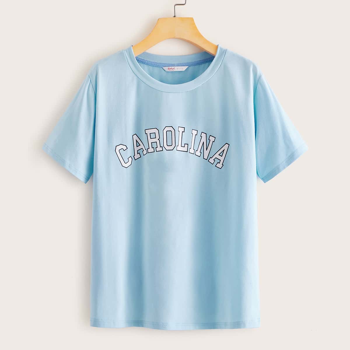 

Letter Graphic Tee, Blue